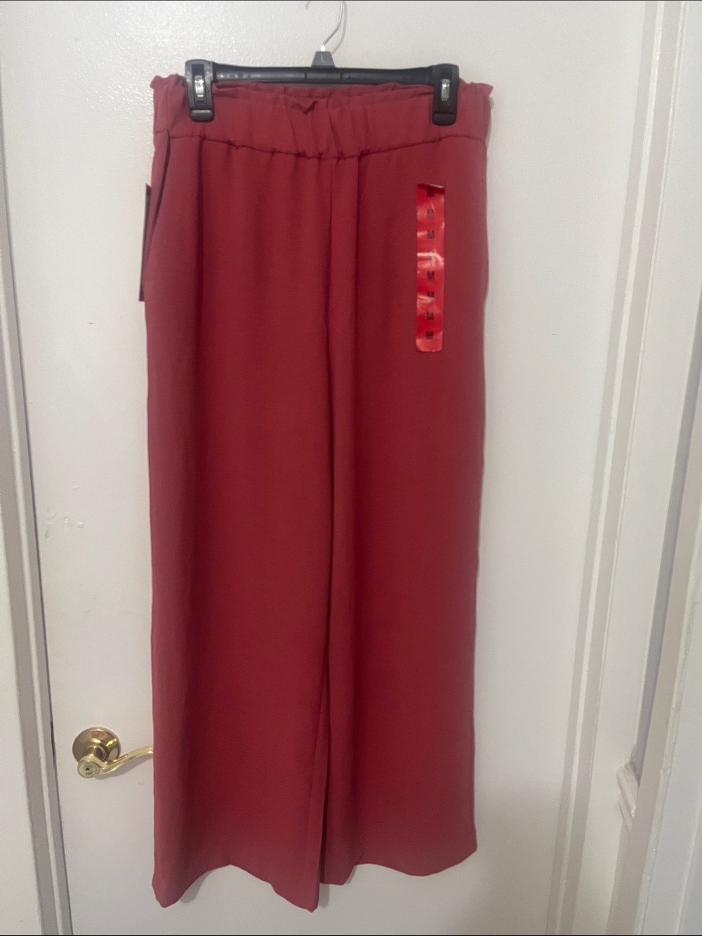 Hilary Radley High-Rise Wide-Leg Pull-On Pants